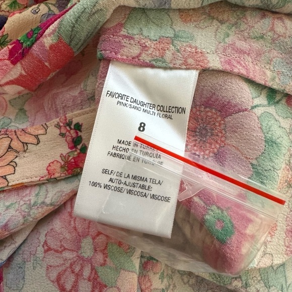 NWT Favorite Daughter The Barely Holding It Together Floral Minidress Size 8 - Picture 13 of 16